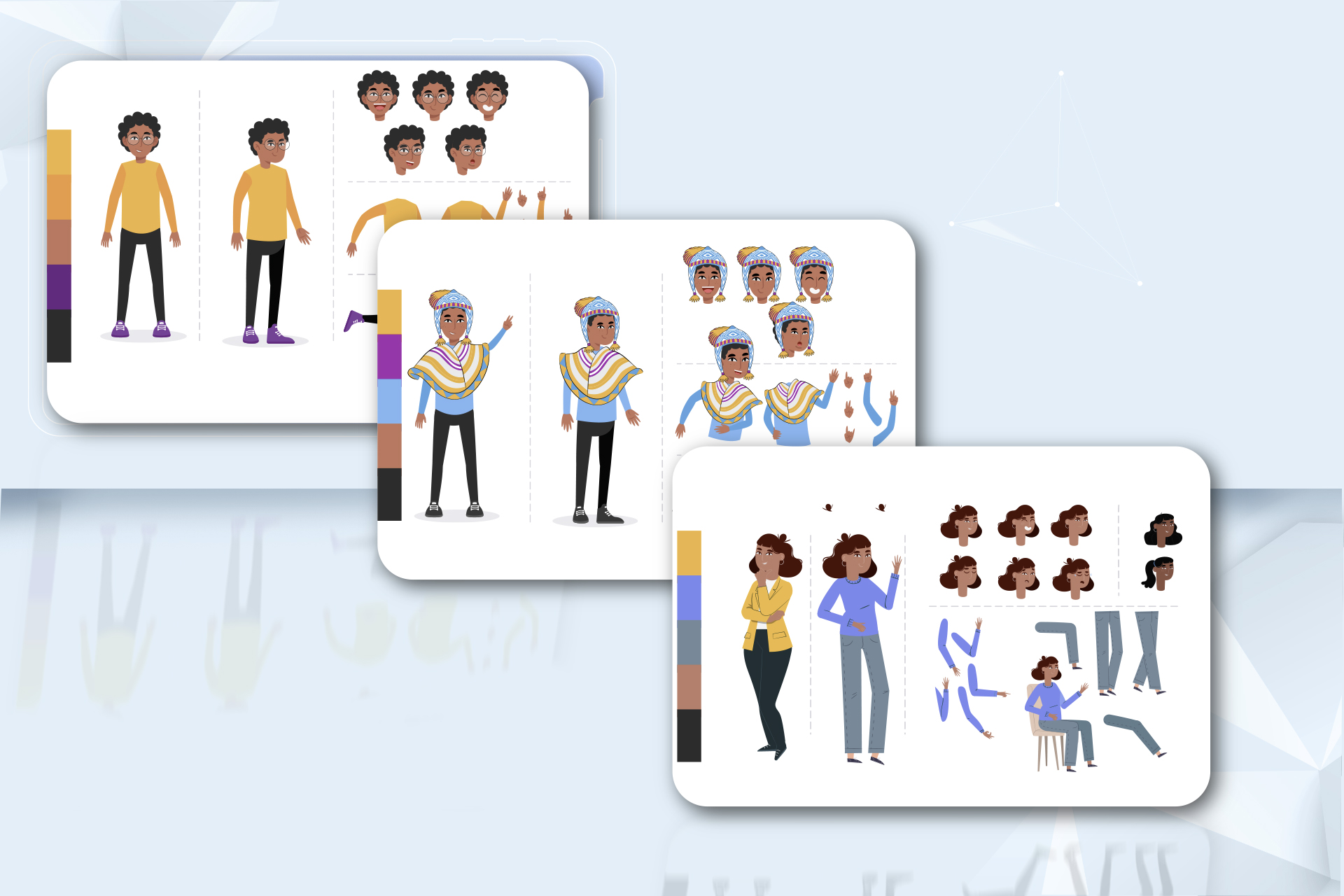 Ministerio de Educación Nacional – Ilustración de personajes
